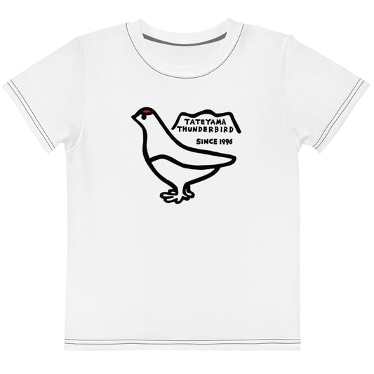 キッズ クルーネック半袖Tシャツ(雷鳥くん)