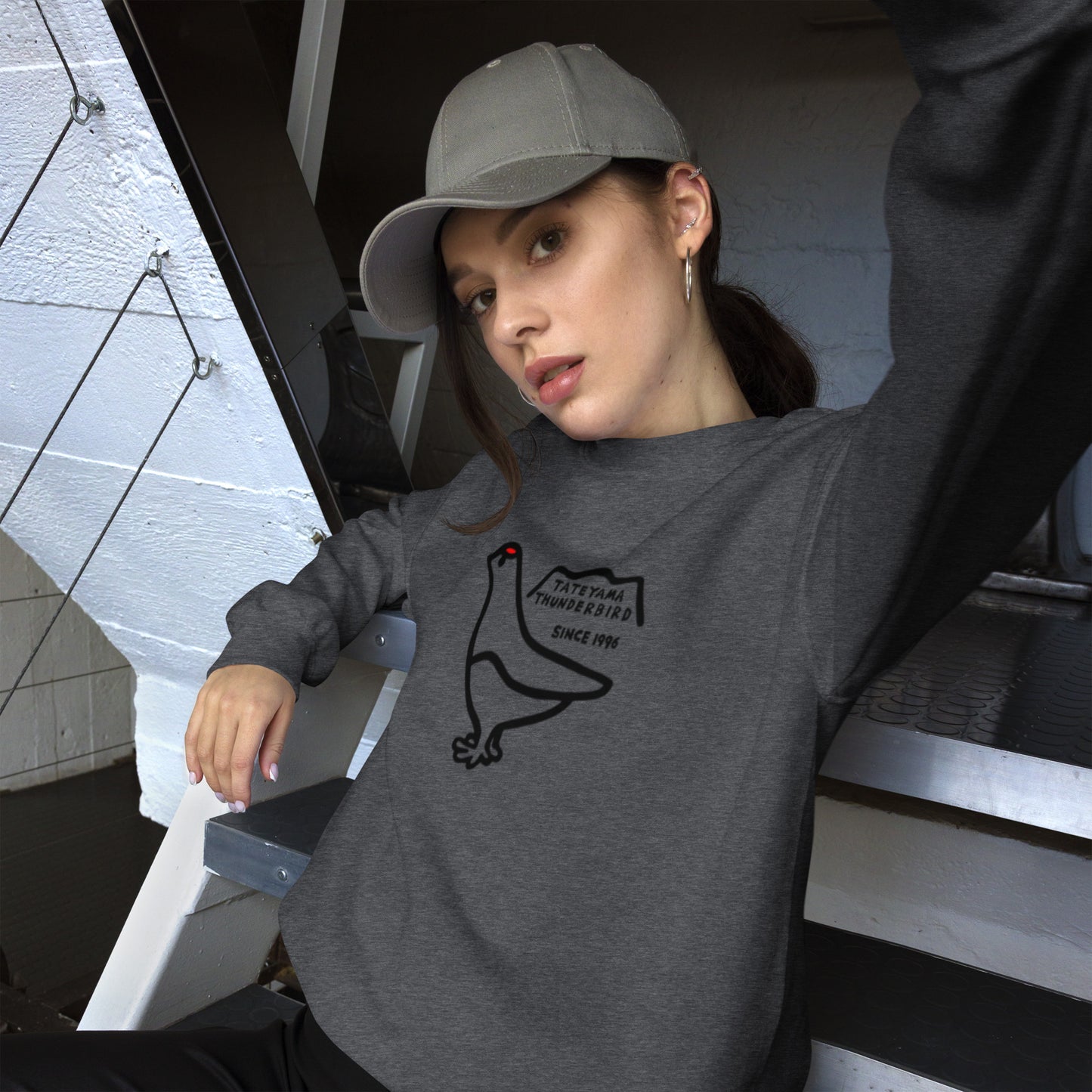 Sweatshirt (large Raicho-kun on the front & small logo on the back)