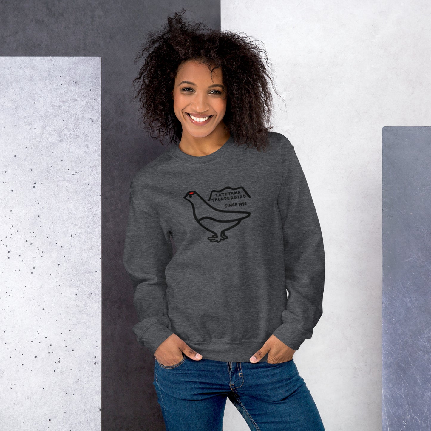 Sweatshirt (large Raicho-kun on the front & small logo on the back)