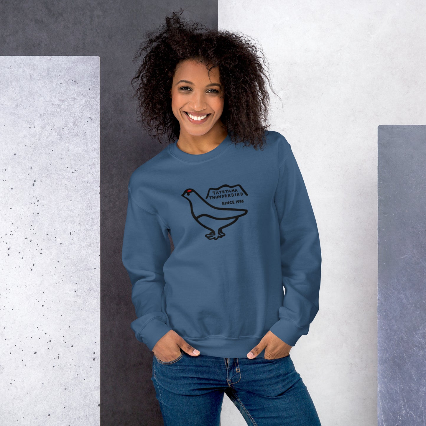 Sweatshirt (large Raicho-kun on the front & small logo on the back)
