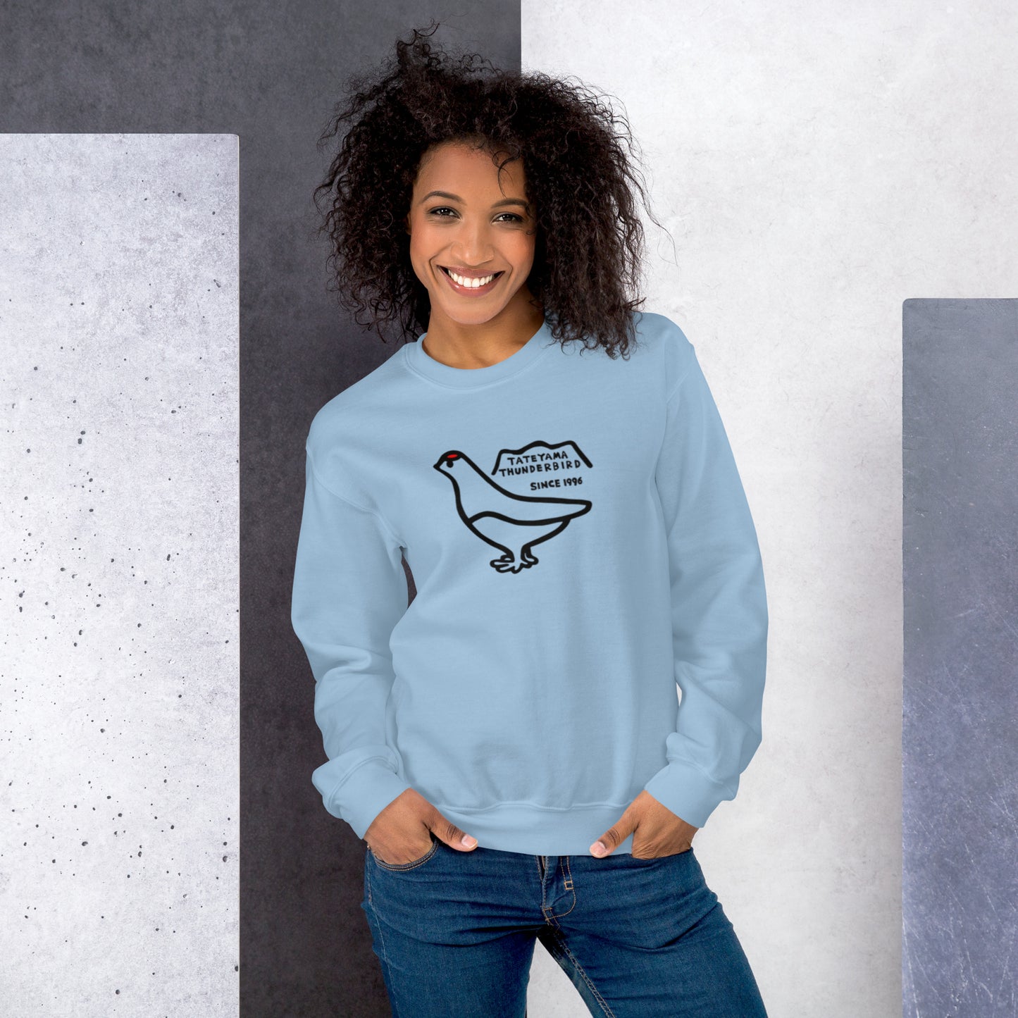 Sweatshirt (large Raicho-kun on the front & small logo on the back)