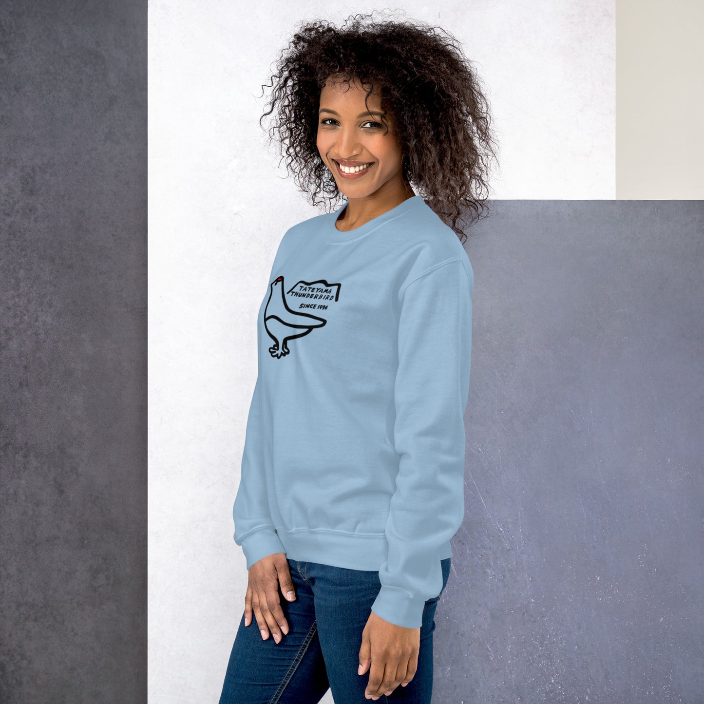 Sweatshirt (large Raicho-kun on the front & small logo on the back)