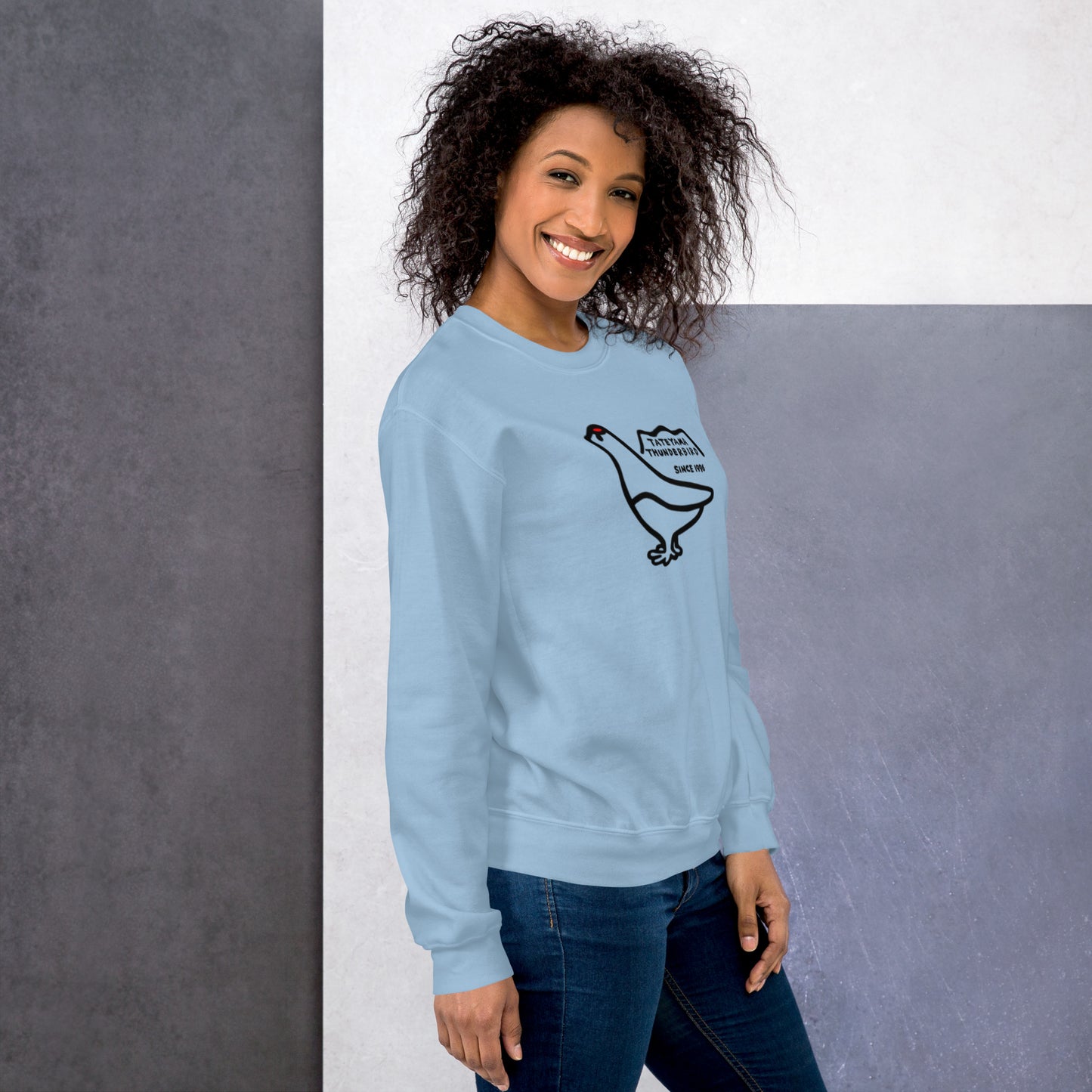 Sweatshirt (large Raicho-kun on the front & small logo on the back)