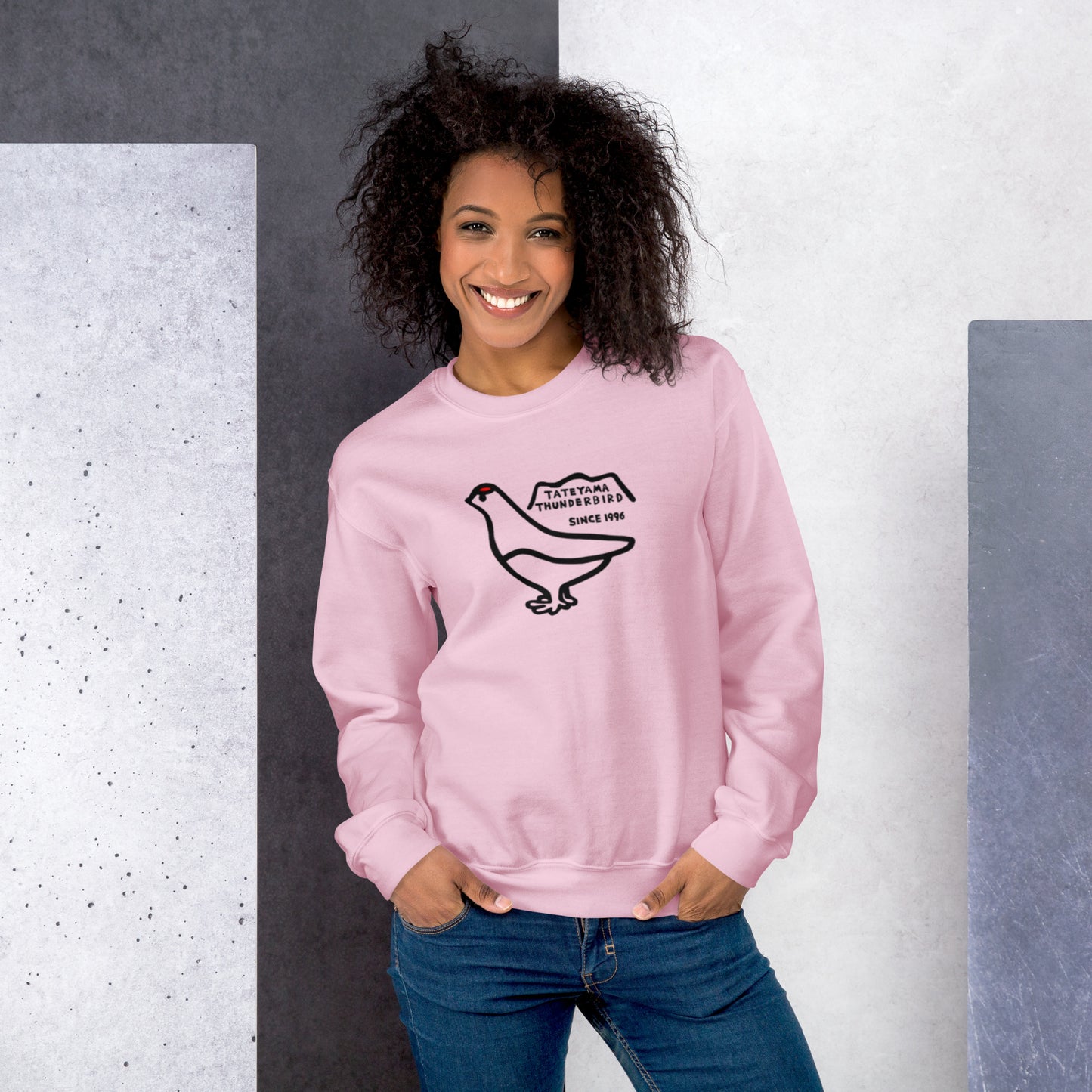 Sweatshirt (large Raicho-kun on the front & small logo on the back)