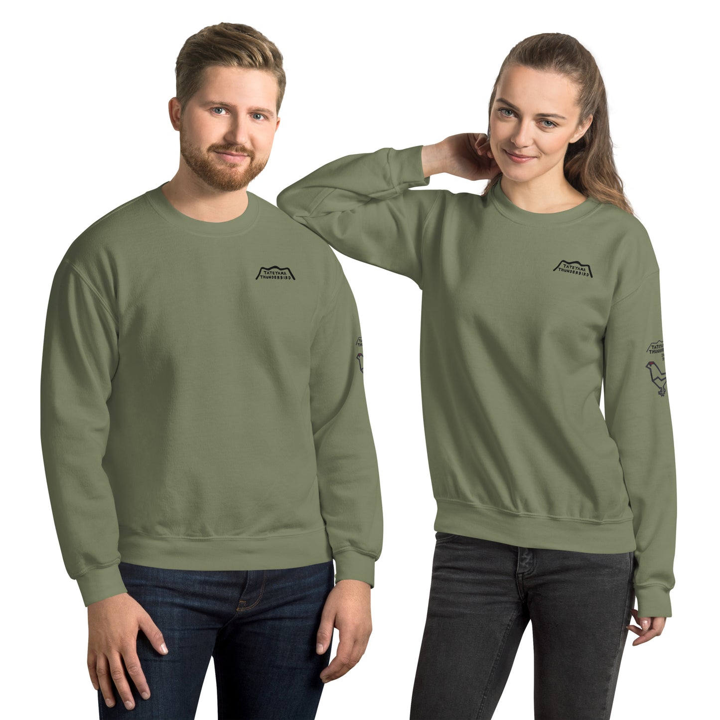 Sweatshirt (Logo on the front & Robot Raicho on the left sleeve)