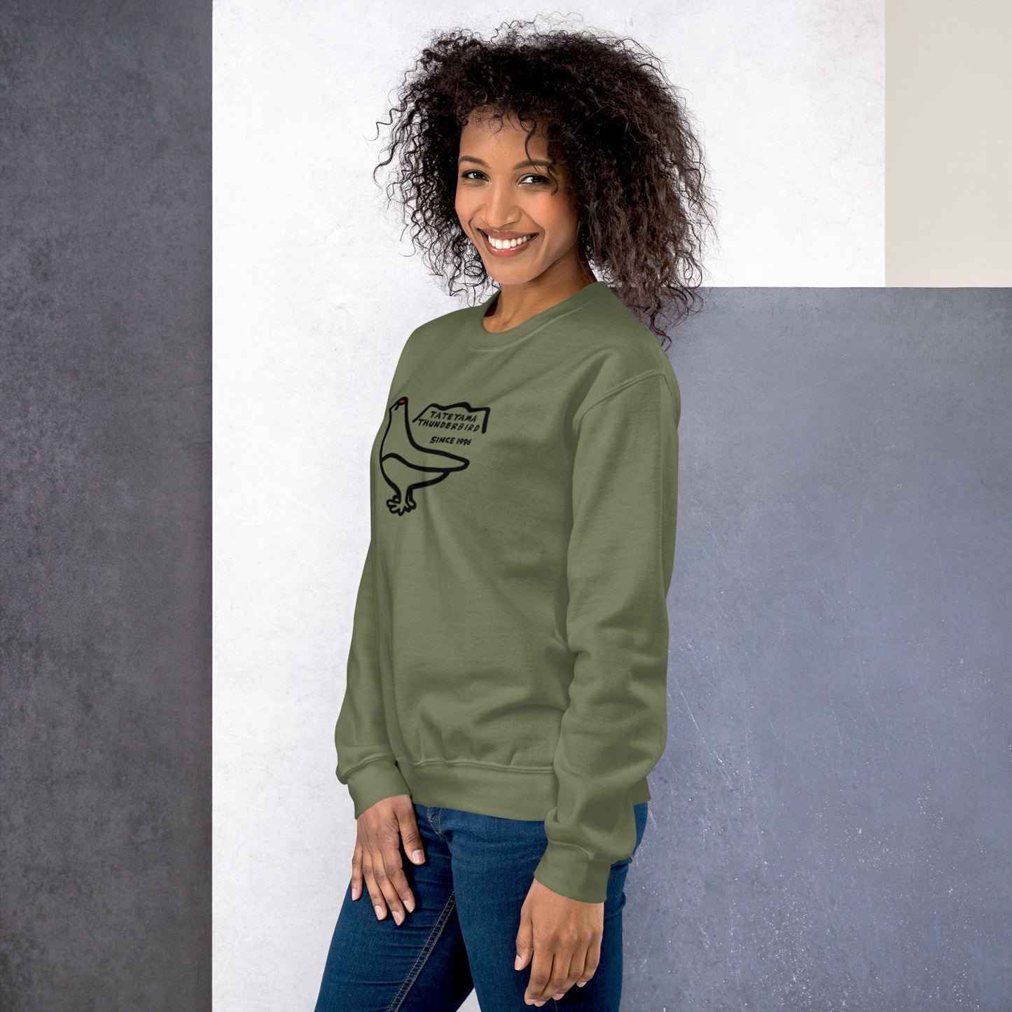 Sweatshirt (large Raicho-kun on the front & small logo on the back)