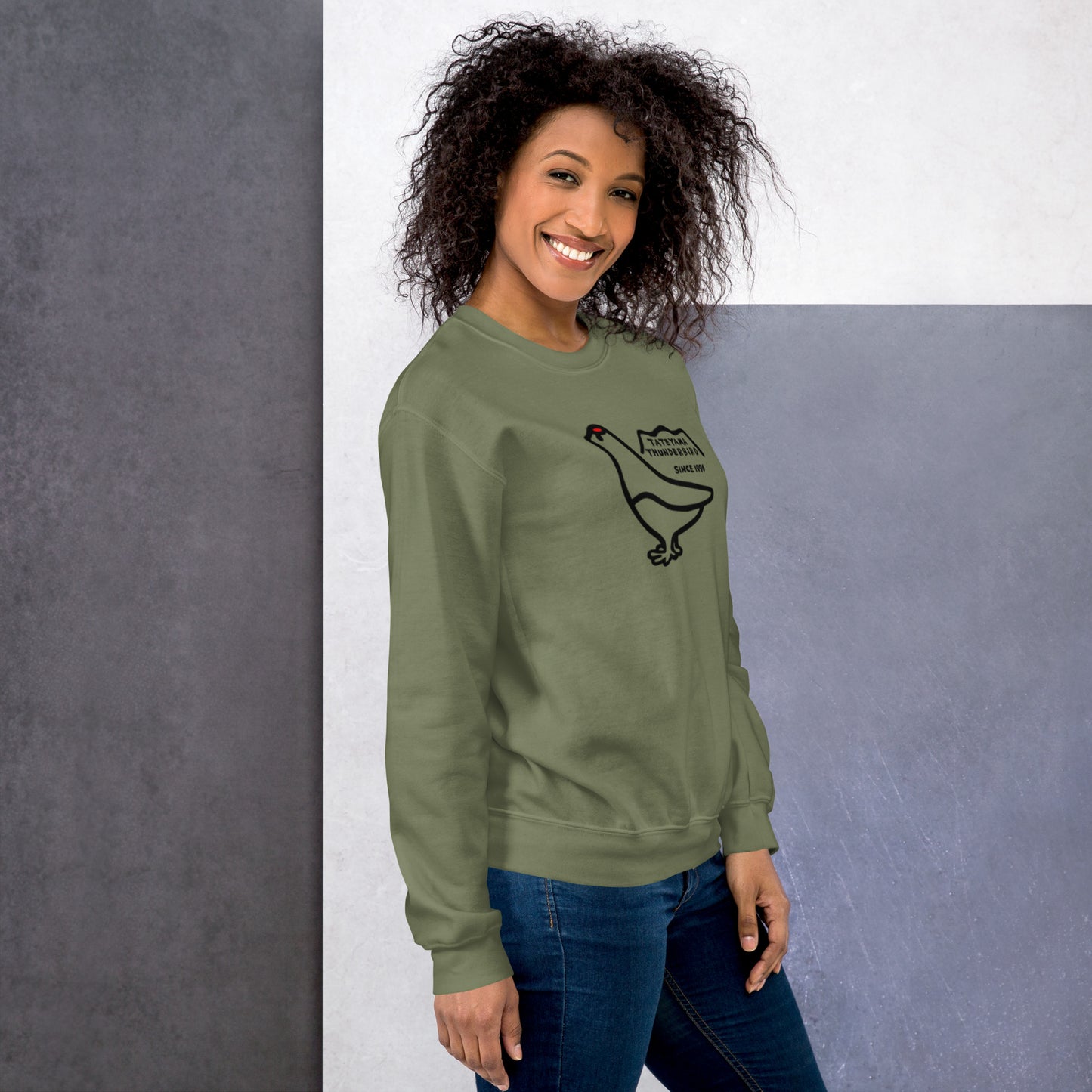 Sweatshirt (large Raicho-kun on the front & small logo on the back)