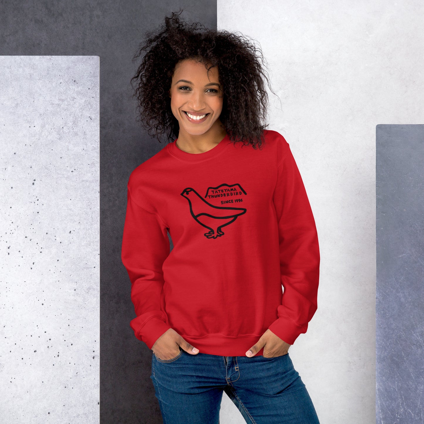Sweatshirt (large Raicho-kun on the front & small logo on the back)