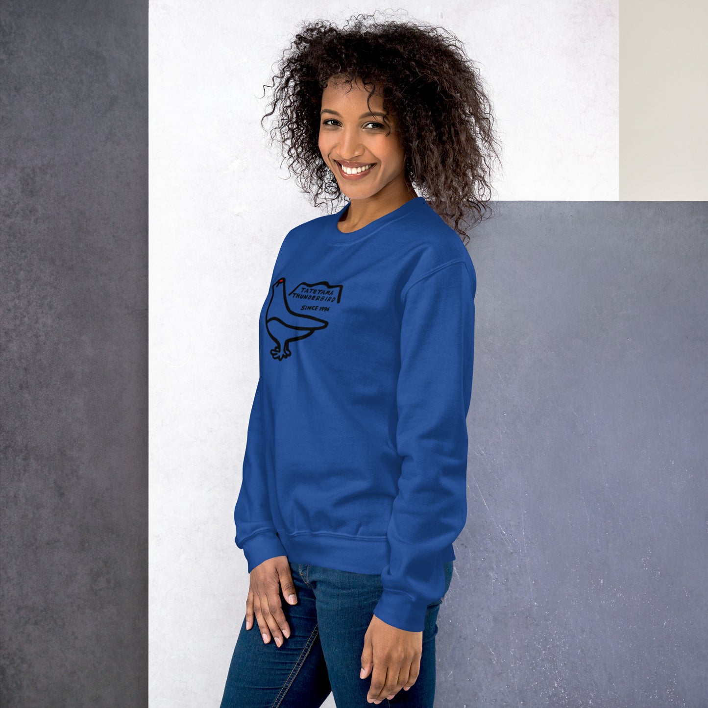 Sweatshirt (large Raicho-kun on the front & small logo on the back)