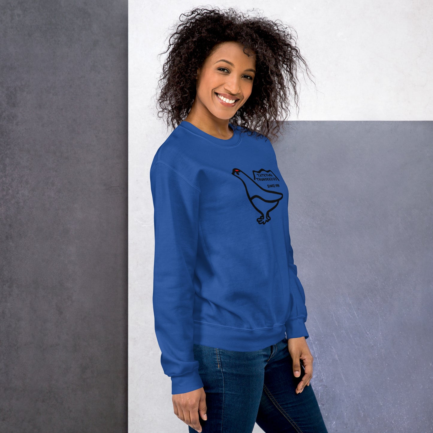 Sweatshirt (large Raicho-kun on the front & small logo on the back)