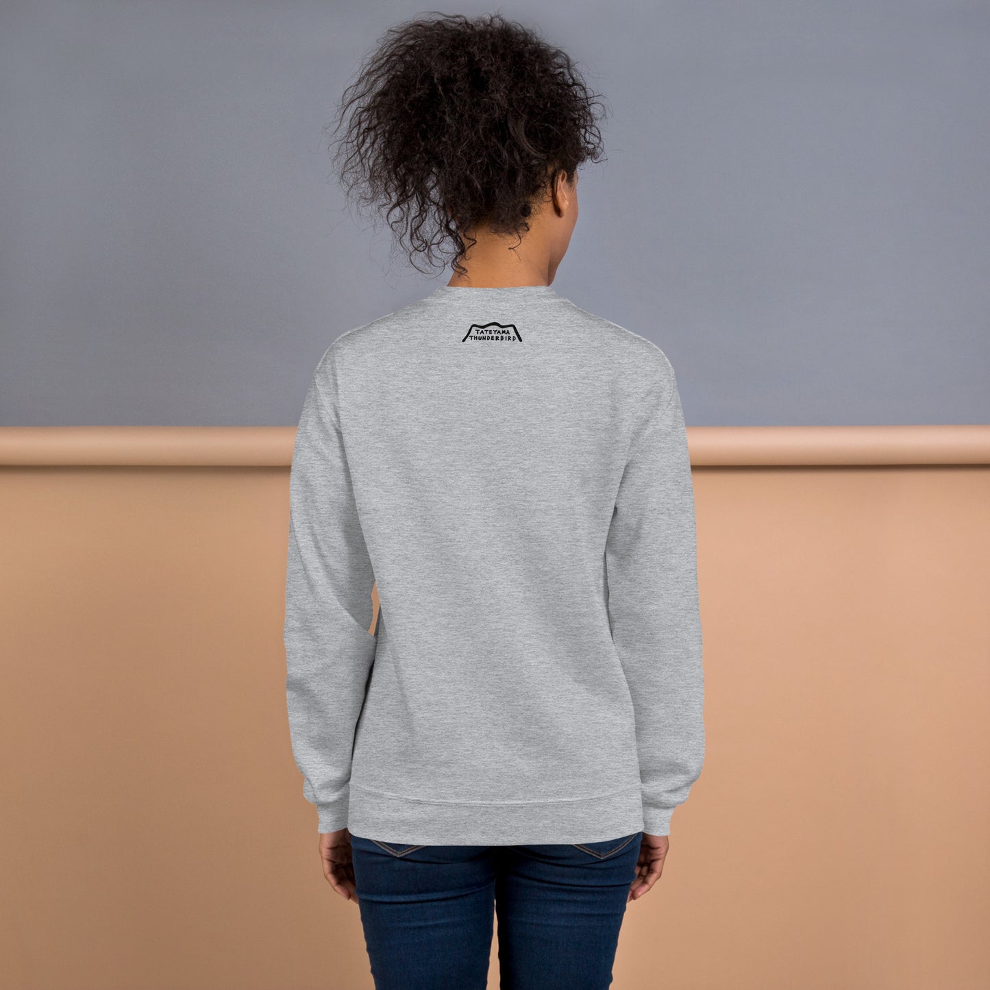 Sweatshirt (large Raicho-kun on the front & small logo on the back)