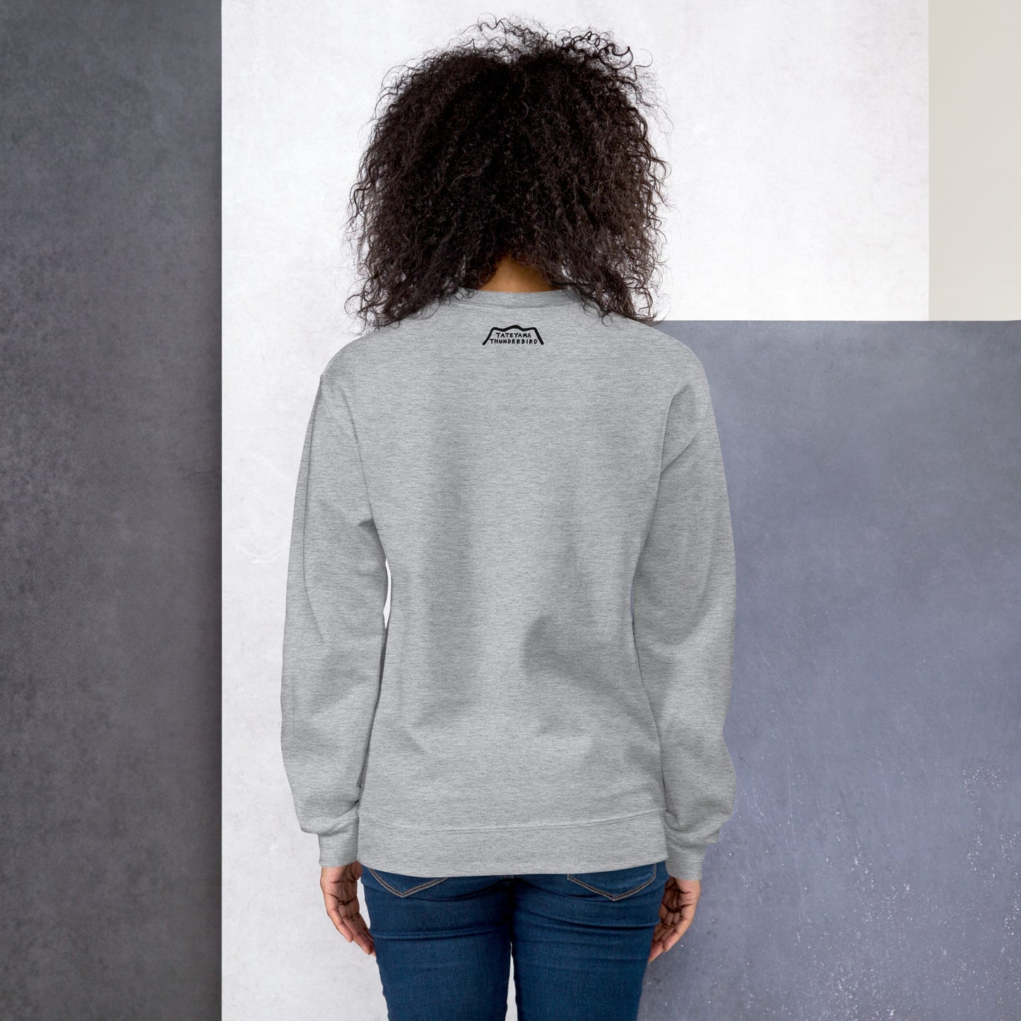 Sweatshirt (large Raicho-kun on the front & small logo on the back)