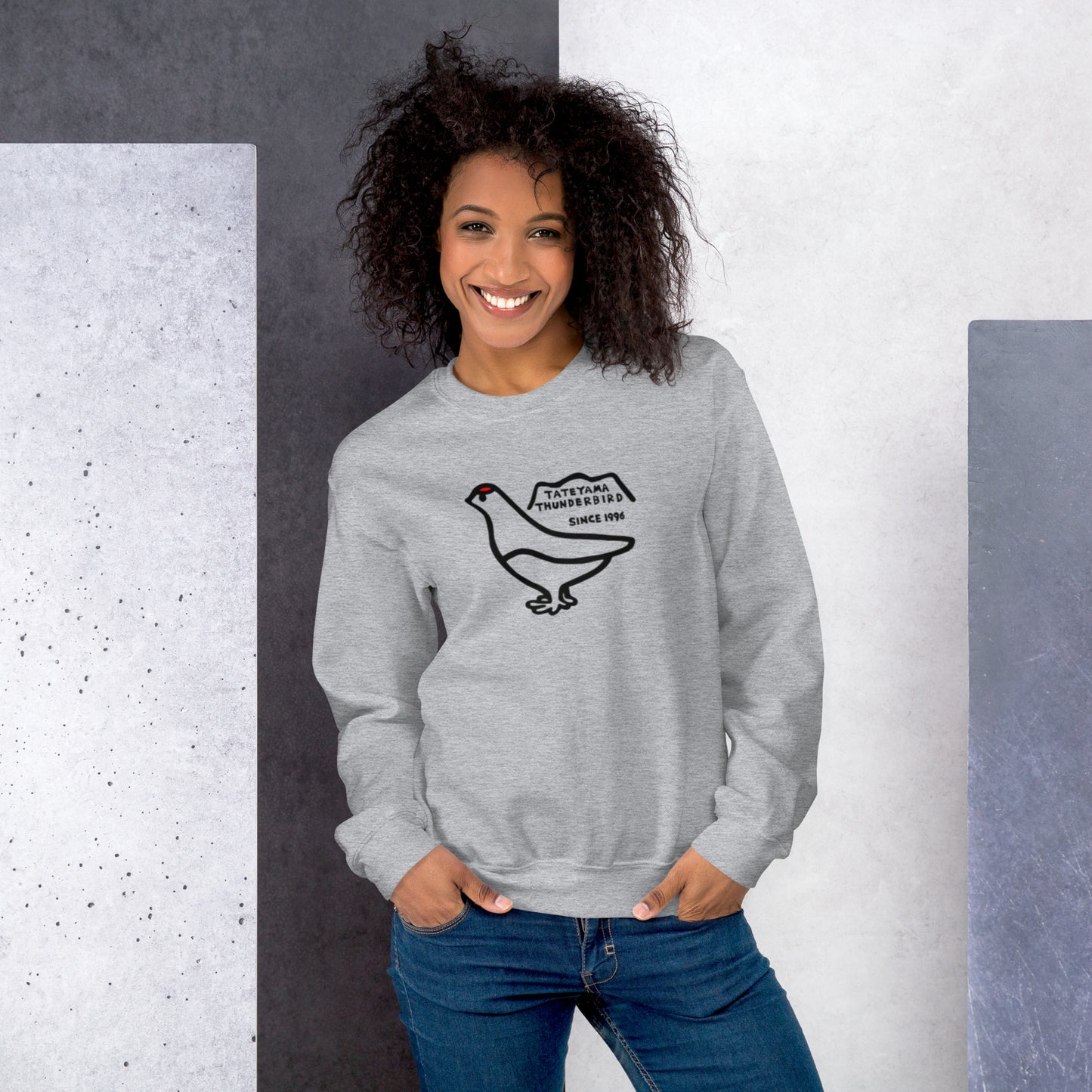 Sweatshirt (large Raicho-kun on the front & small logo on the back)
