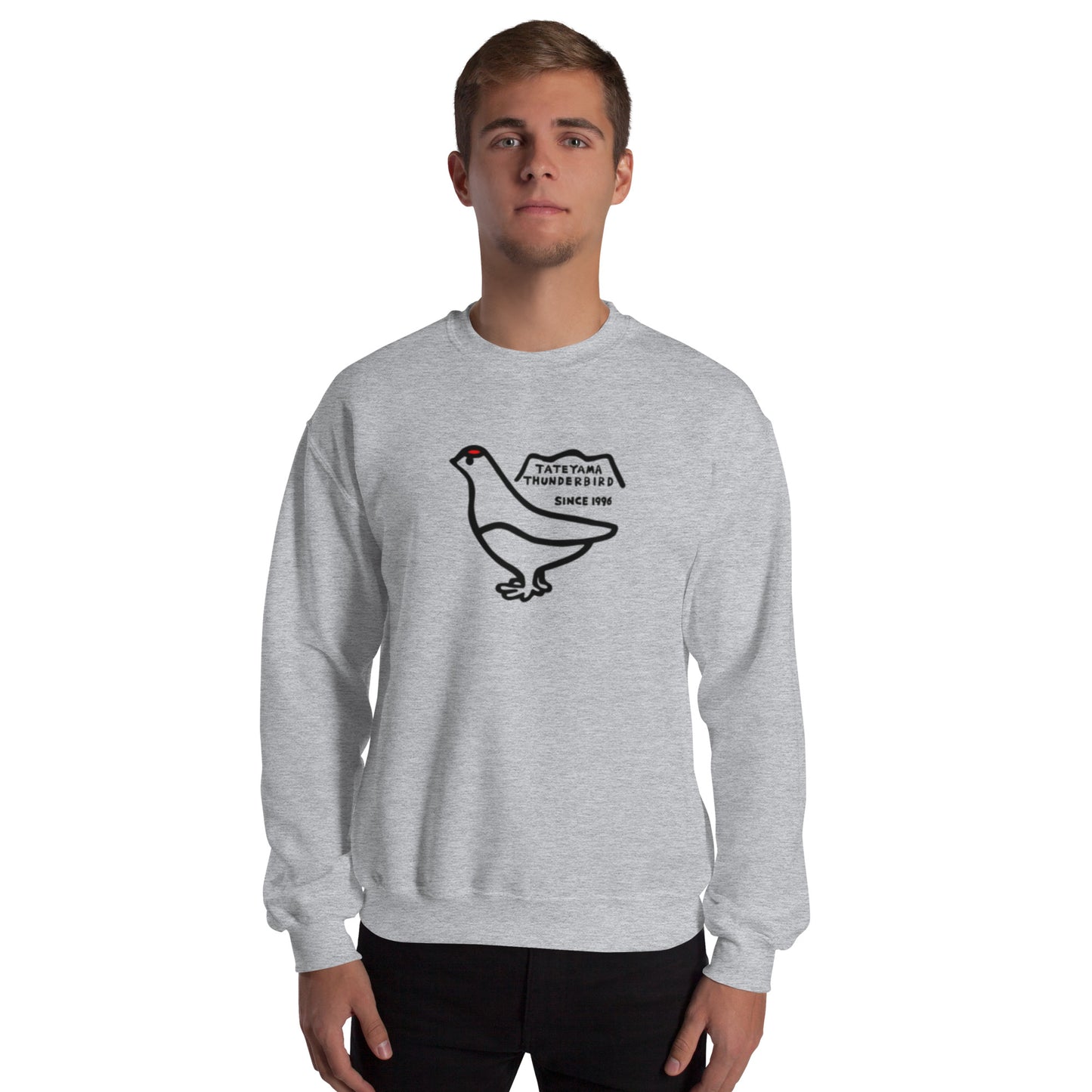 Sweatshirt (large Raicho-kun on the front & small logo on the back)