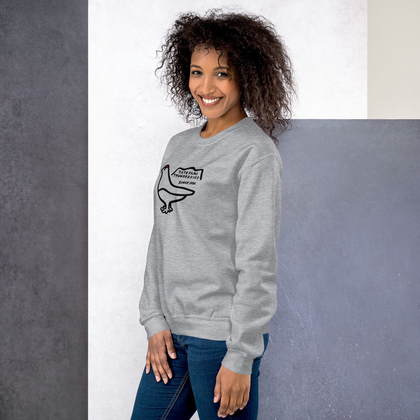Sweatshirt (large Raicho-kun on the front & small logo on the back)