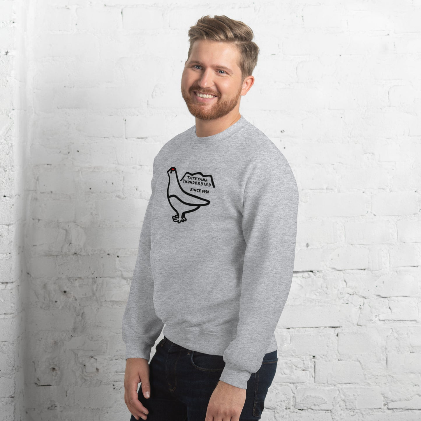 Sweatshirt (large Raicho-kun on the front & small logo on the back)
