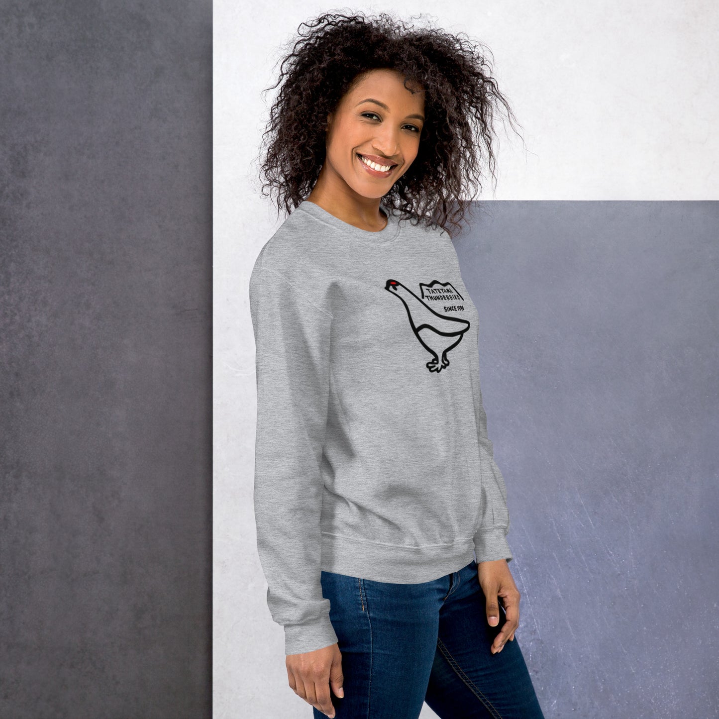 Sweatshirt (large Raicho-kun on the front & small logo on the back)