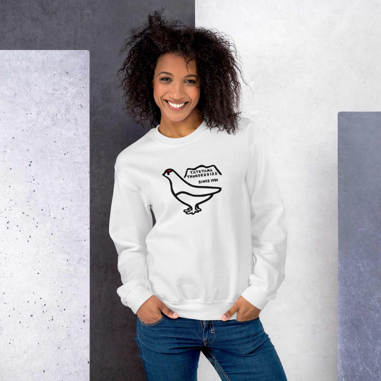 Sweatshirt (large Raicho-kun on the front & small logo on the back)