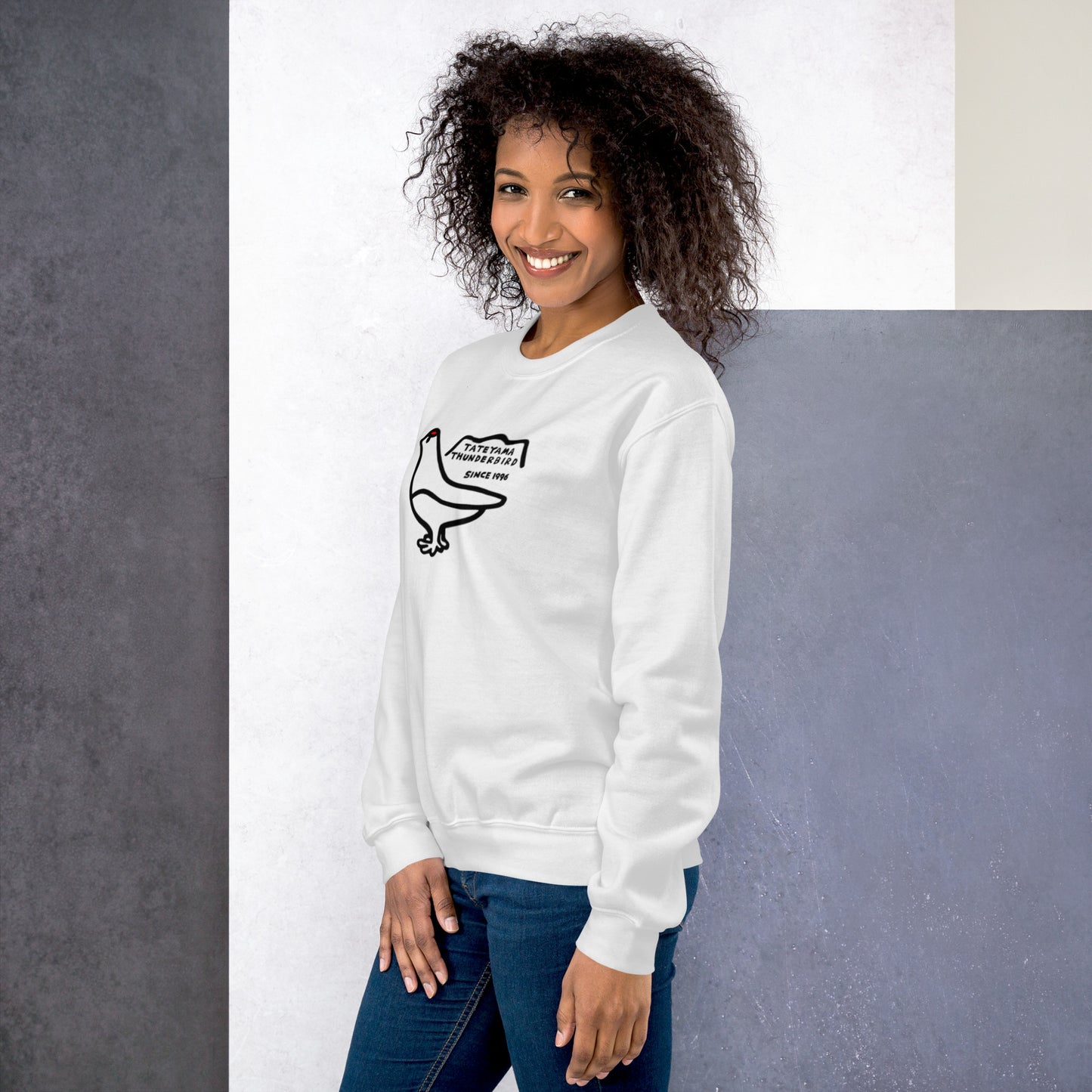 Sweatshirt (large Raicho-kun on the front & small logo on the back)