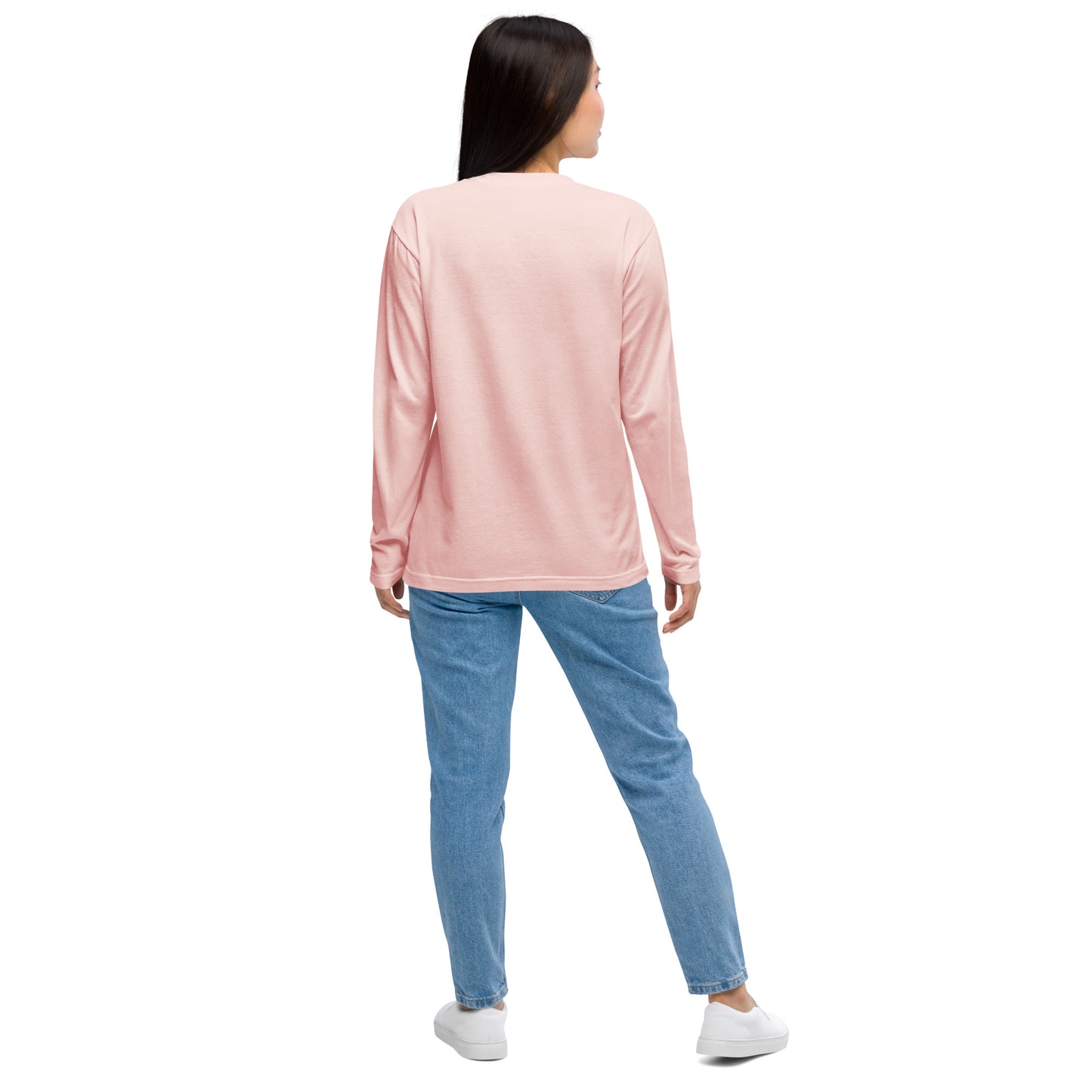 Long-sleeved T-shirt (Raicho-kun) Black, Navy, Turquoise, Heather Gray, Light Pink