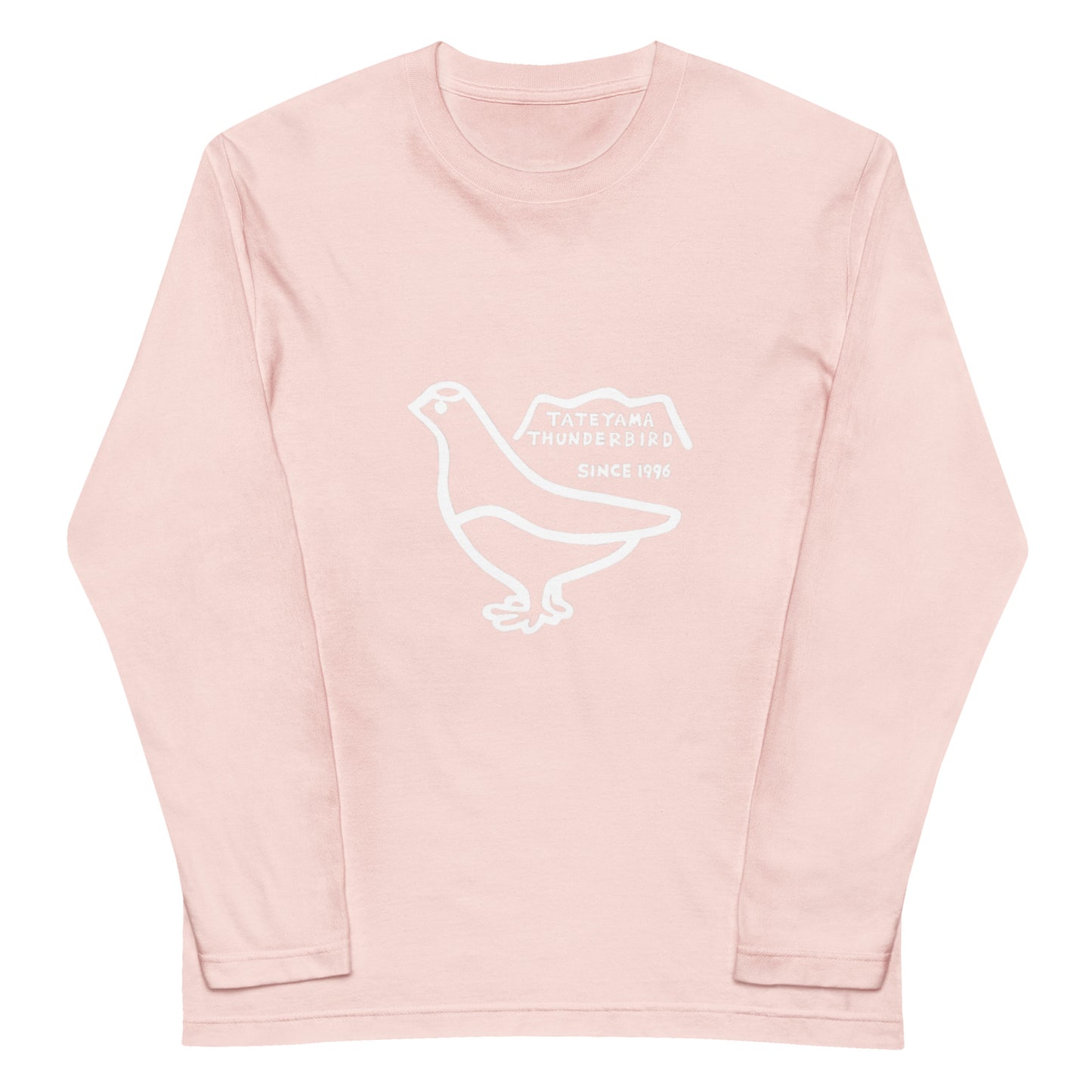 Long-sleeved T-shirt (Raicho-kun) Black, Navy, Turquoise, Heather Gray, Light Pink