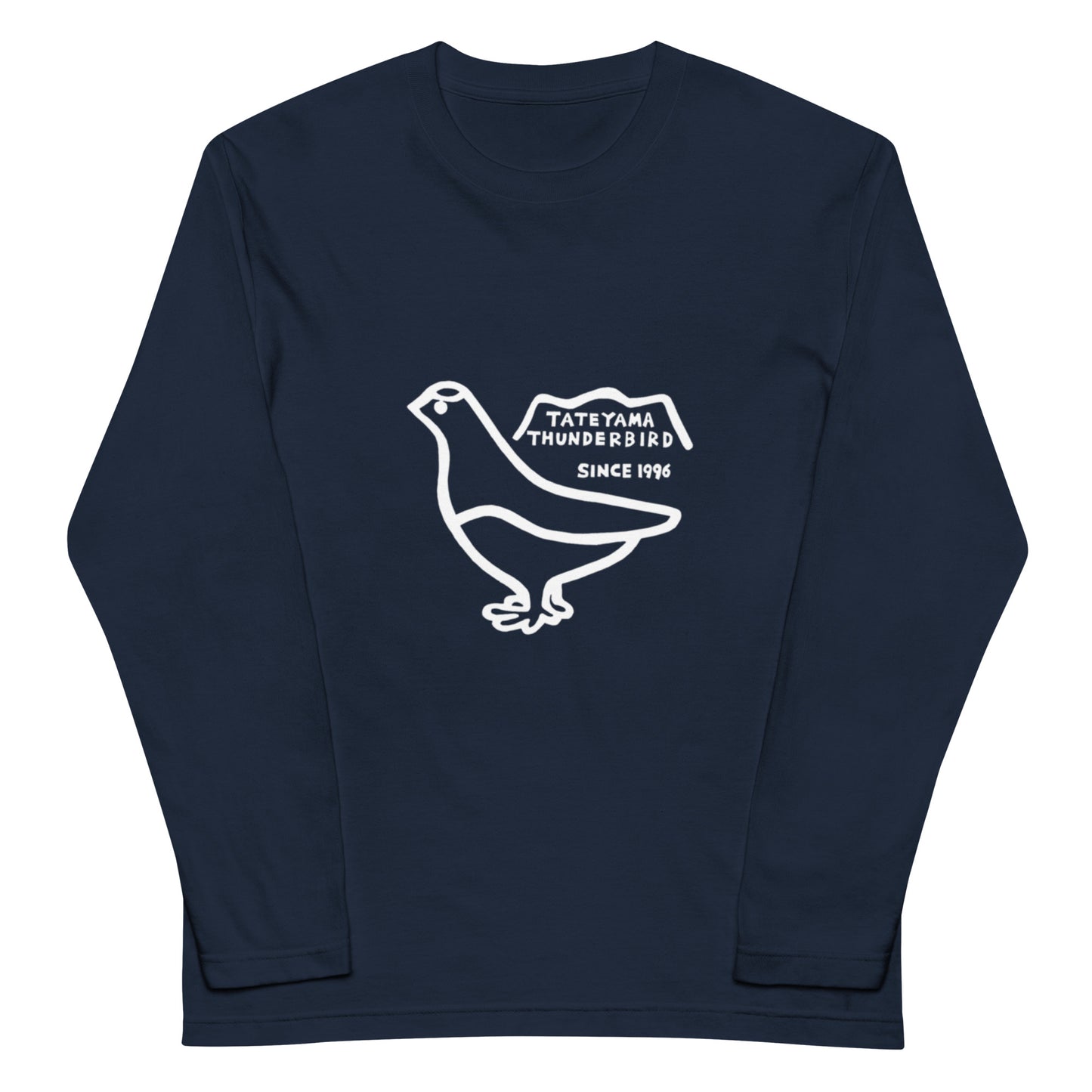 Long-sleeved T-shirt (Raicho-kun) Black, Navy, Turquoise, Heather Gray, Light Pink