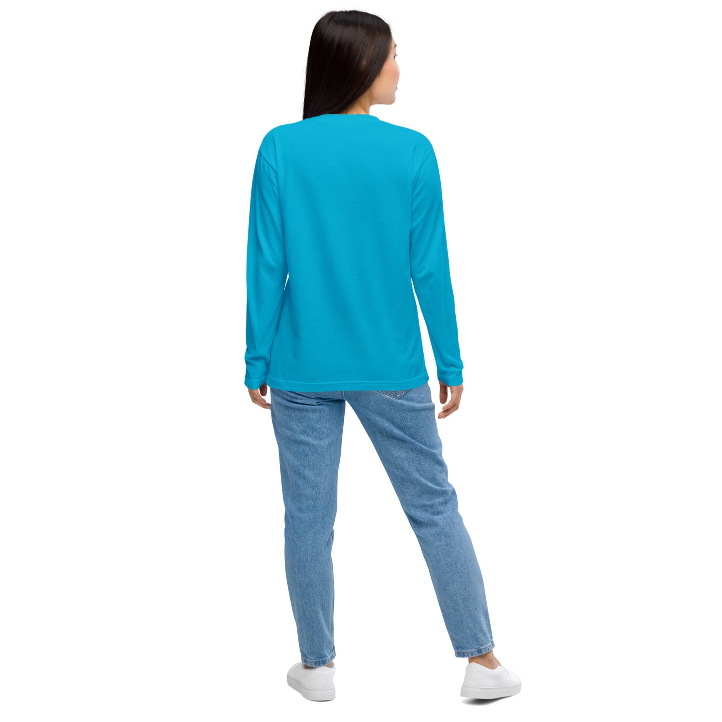 Long-sleeved T-shirt (Raicho-kun) Black, Navy, Turquoise, Heather Gray, Light Pink