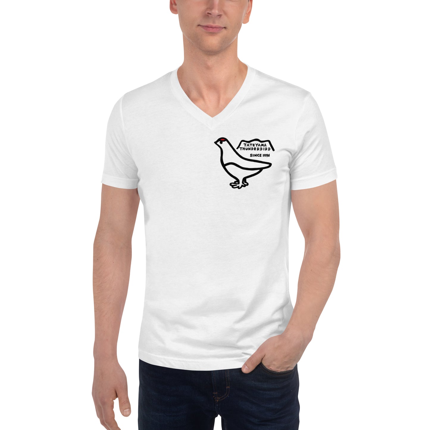 V-neck short-sleeved T-shirt (Raicho-kun)