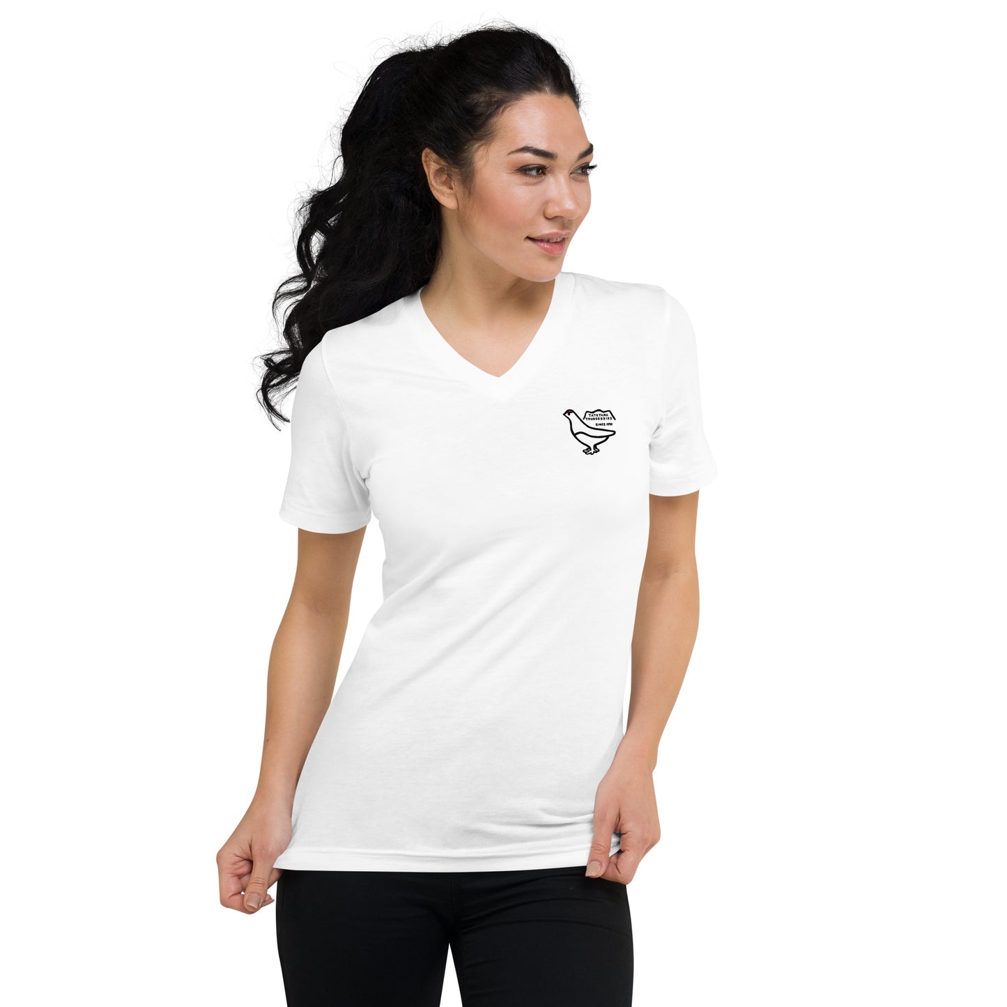 Short sleeve V-neck T-shirt (Raicho-kun)
