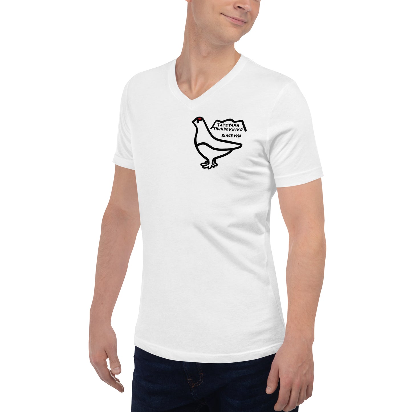 V-neck short-sleeved T-shirt (Raicho-kun)