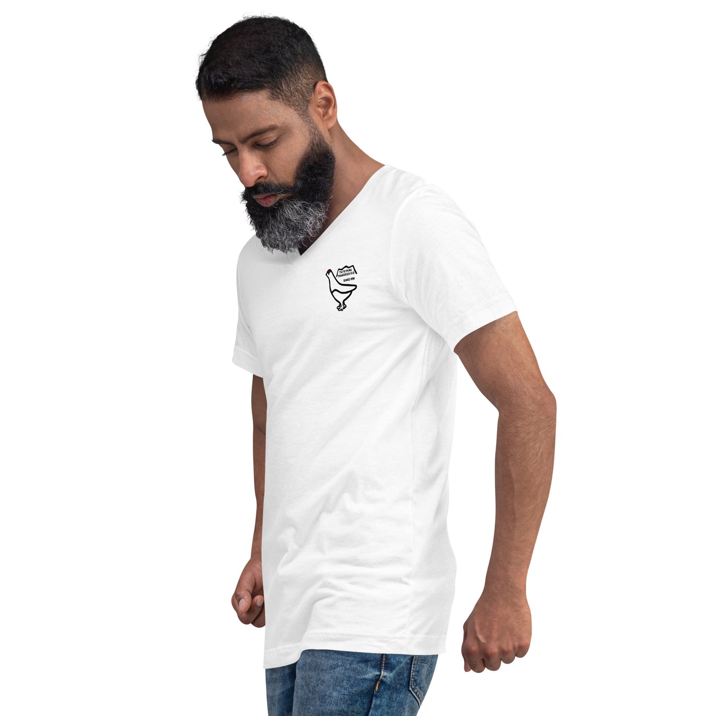 Short sleeve V-neck T-shirt (Raicho-kun)