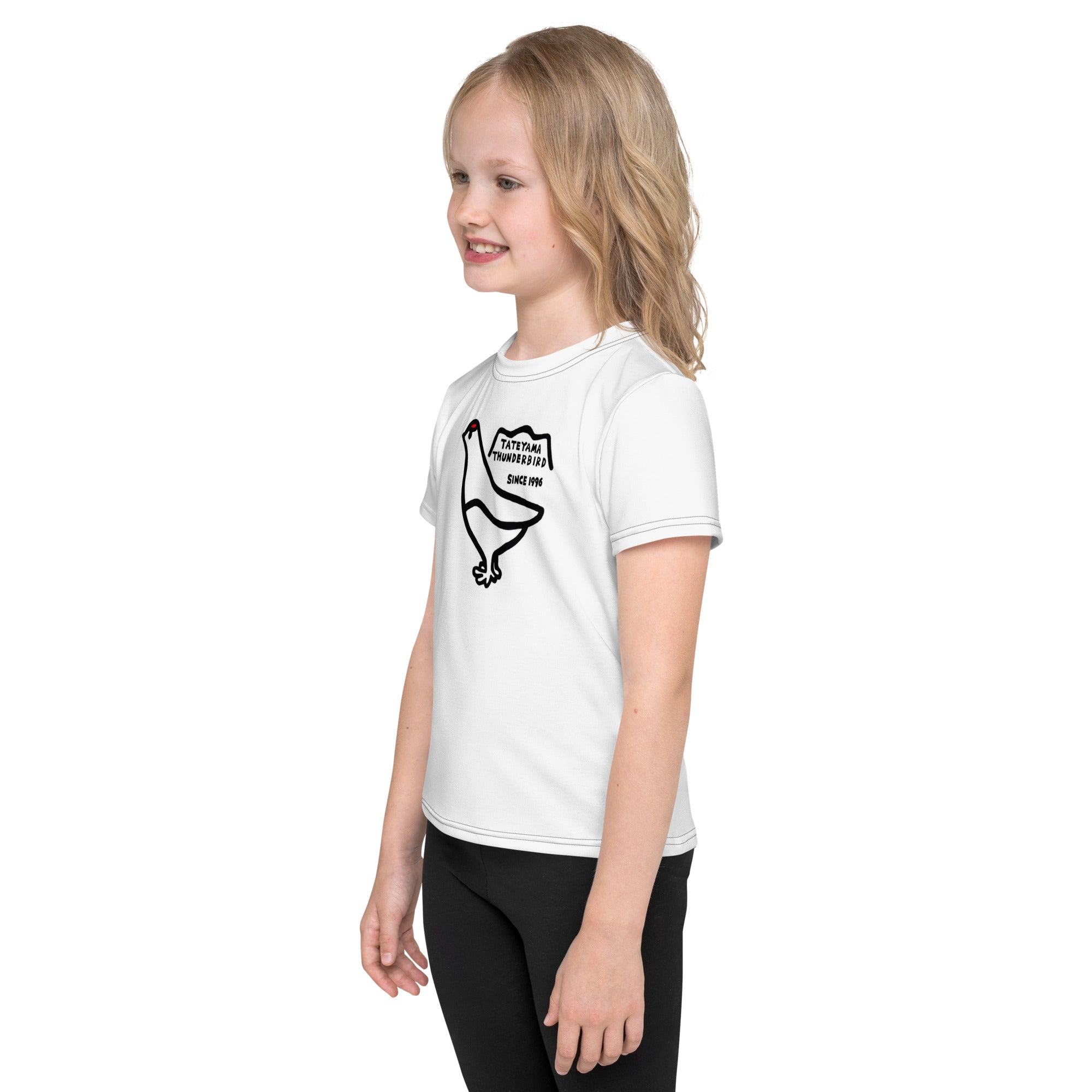 キッズ クルーネック半袖Tシャツ（雷鳥くん） – 立山